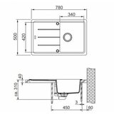 Franke 114.0285.169 BFG 611-78 pomivalno korito iz umetnega kamna | Shoptok.si