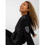 Fashion Hunters Black quilted bomber sweatshirt with pockets from RUE PARIS Cene
