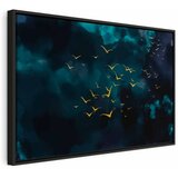  Slika - Sky Before the Storm (1 Part) Wide 60x40 U crnom drvenom okviru | shoptok.hr