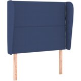 Maison Chic vzglavna omarica - nočna omarica - posteljna omarica z ušesi modro 103x23x118/128 cm blago, (21712704) Cene
