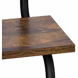  Zidna polica na 2 razine Dimljeni hrast 80 x 24,5 x 61 cm | shoptok.hr