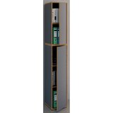 MID.YOU Arhivska Omara Salia B30, Antracit, Barva Hrasta | Shoptok.si