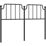  Kovinsko posteljno vzglavje črno 135 cm, (20954073) | Shoptok.si