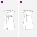  Stalak za biljke Nehrđajući čelik Veliki Izdržljiv | shoptok.hr