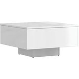 The Living Store Klubska mizica visok sijaj bela 60x60x31,5 cm iverna plošča - Klubska Mizica, (21421268) | Shoptok.si