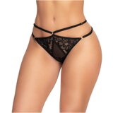 Mapalé - otvorene gaćice s uzorkom, na bretele (crne) - M/L | shoptok.hr