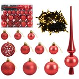  Umjetno božićno drvce s kuglicama 150 cm 150 LED lampica Slike