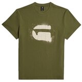 G-star Raw Majice s kratkimi rokavi D26833 D101 SPRAY G LOGO R T Zelena Cene