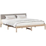  Okvir kreveta Smeđa i taupe 180 x 200 cm Masivna borovina | Eponuda.com