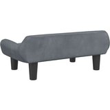 vidaXL Otroški kavč temno siv 70x40x24 cm žamet | Shoptok.si