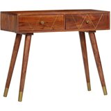 Konzolna mizica 90x35x76 cm trden akacijev les, (20714503) | Shoptok.si