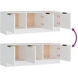 TV omarica bela 102x35x36,5 cm inženirski les, (20729954) | Shoptok.si