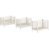 Vipack Bež dječji krevet od masivnog bora s podesivom visinom 60x120 cm Swingo – | shoptok.hr