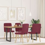  Jedilni stoli 4 kosi vinsko rdeče blago, (21822371) | Shoptok.si