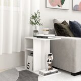 vidaXL Bočni stolić bijeli 50 x 30 x 50 cm od iverice Cijene