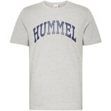 Hummel Majica 'BILL' mornarska / pegasto siva / bela | Shoptok.si