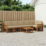  Set vanjskih sofa 7 kom. Prirodna i bež Poliester | shoptok.hr