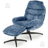 Halmar Fotelj z oporo za noge Dario - modra | Shoptok.si