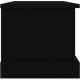  Kutija za pohranu crna 50 x 30 x 28 cm od konstruiranog drva | Eponuda.com