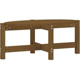 vidaXL Klubska mizica medeno rjava 87x48x35 cm trdna borovina | Shoptok.si