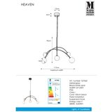 Markslöjd 107560 - Luster na sajli HEAVEN 5xG9/28W/230V | Eponuda.com