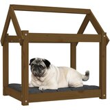 Krevet za pse smeđa boja meda 71x55x70 cm od masivne borovine | Eponuda.ba