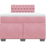 Box spring krevet s madracem ružičasti 120 x 200 cm baršunasti | shoptok.hr