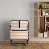  Prenosni krevet za goste na kotačima s madracem od pametne pjene 80 x 190 x 33 cm, bež | shoptok.hr