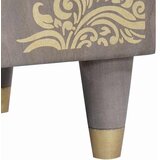  Highboard Siva i zlatna 40 x 33 x 110 cm Čvrsto drvo manga | shoptok.hr
