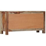  Komoda siva 100 x 30 x 50 cm od masivnog drva akacije | shoptok.hr
