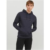 Jack & Jones Dark Blue Mens Hoodie Star - Men