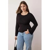 Trendyol Ženska bluza Tbbaw26Af00017, Crna Cene