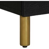  Noćni ormarić crni 50x33x62 cm od konstruiranog drva | Eponuda.com
