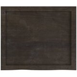 Stolna ploča tamnosmeđa 60x50x(2-4) cm obrađena masivna hrast | Eponuda.com