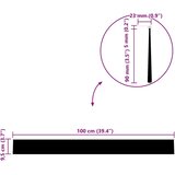 vidaXL Samolepljiva tesnila za vrata 2 pcs srebrna 100 cm | Shoptok.si