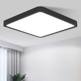 Nettlife ravna LED stropna svetilka 23CM 6500K 18W kvadratna spalnica črna LED integrirana trajno, (22111103) | Shoptok.si