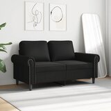  Dvosjed od tkanine crni 120 cm od umjetne kože | shoptok.hr