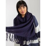 Fashion Hunters Women's purple smooth shawl with fringes Cene