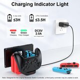 Venisymlis Polnilna Postaja Za Nintendo Switch/OLED/Lite, 6 V 1, Za Joy-Con In Pro Kontrolerje, (22057554) | Shoptok.si