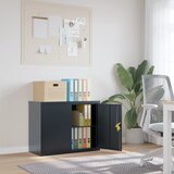 vidaXL Arhivska omara antracitna 90x40x70 cm jeklo Cene