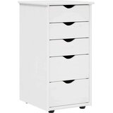 Kabinet Za omarice Bela 34 x 39 x 61,5 cm Masivno borovo les, (5000263230) | Shoptok.si