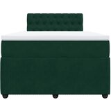 Box spring krevet s madracem tamnozeleni 120x200 cm baršunasti | shoptok.hr