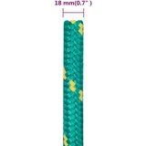 vidaXL Vrv za čoln zelena 18 mm 25 m polipropilen | Shoptok.si