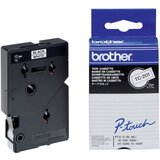  Trak p-touch tc-201 bel/črn 12mm BROTHER Cene