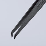 Knipex 92 09 03 ESD ESD pinceta 1 komad šiljasti, savijen 45 °, fini 110 mm | Eponuda.ba