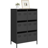 vidaXL Visoka komoda crna 68 x 39 x 101,5 cm od čelika | shoptok.hr