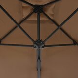  suncobran s čeličnim stupom 250 x 250 cm smeđesivi | Eponuda.com