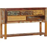  Komoda od masivnog obnovljenog drva 120 x 30 x 75 cm Šarena | shoptok.hr