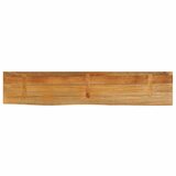 Stolna ploča 160x40x3,8cm od masivnog drva manga sa živim rubom | shoptok.hr