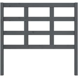  Uzglavlje za krevet sivi 105,5 x 4 x 100 cm od masivne borovine | shoptok.hr